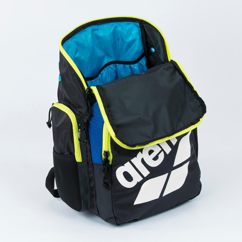 Swimming Backpack 35L ARENA SPIKY III Black Yellow